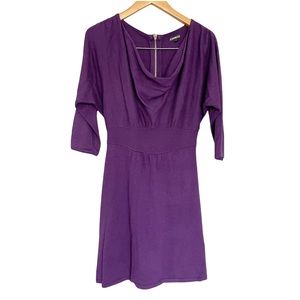 Express cowl neck purple dress